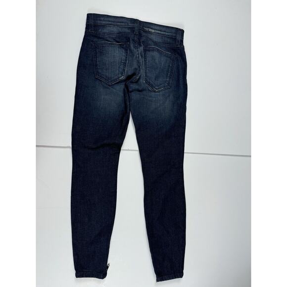 Current/Elliott Jeans The SilverLake Ankle Zip Low Rise Dark Wash Sexy 25 - Picture 9 of 13